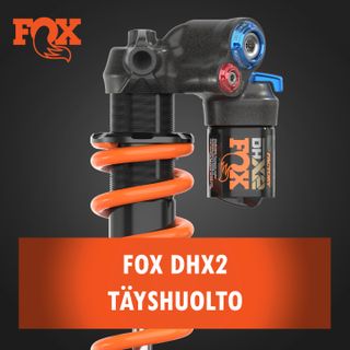 FOX DHX2 takaiskuvaimentimen täyshuolto